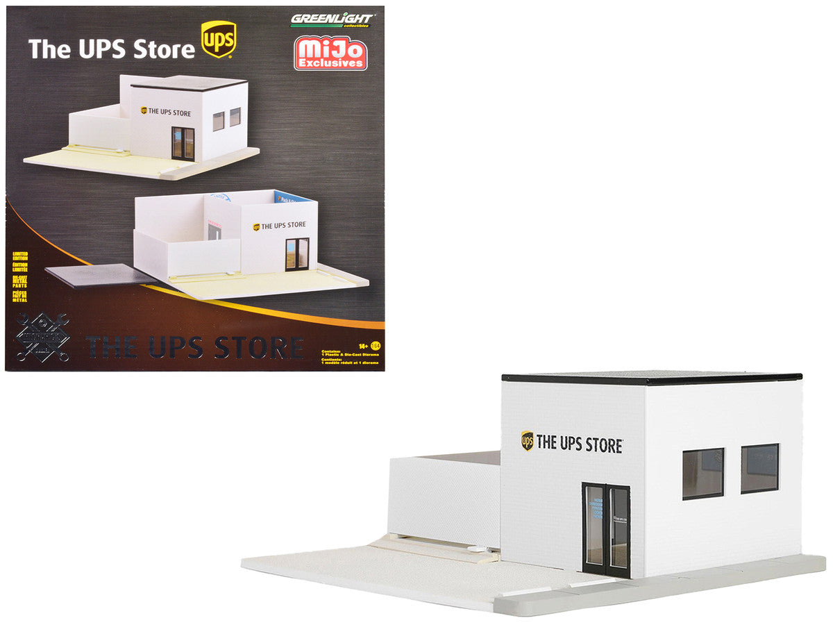 The UPS Store Diorama "Mechanic's Corner" for 1/64 Scale Models by Greenlight Greenlight