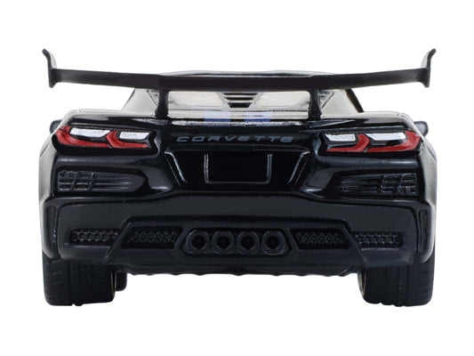 2025 Chevrolet Corvette C8 ZR1 Black with Blue Stripes with Raw Casting Dual Pack "2025 Greenlight Waltersons Collector's Expo Exclusive" 1/64 Diecast Model Car by Greenlight Greenlight