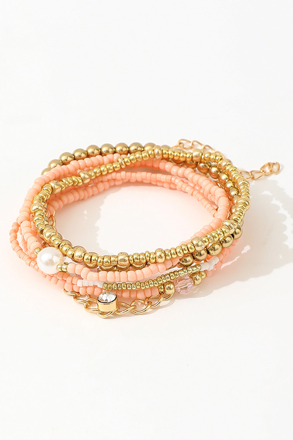 Nancy Simple Beaded Layer Bracelet-3