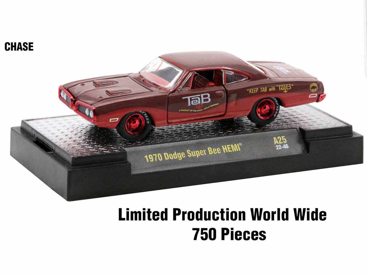 "Sodas" Set of 3 pieces Release 25 Limited Edition to 6250 pieces Worldwide 1/64 Diecast Model Cars by M2 Machines M2