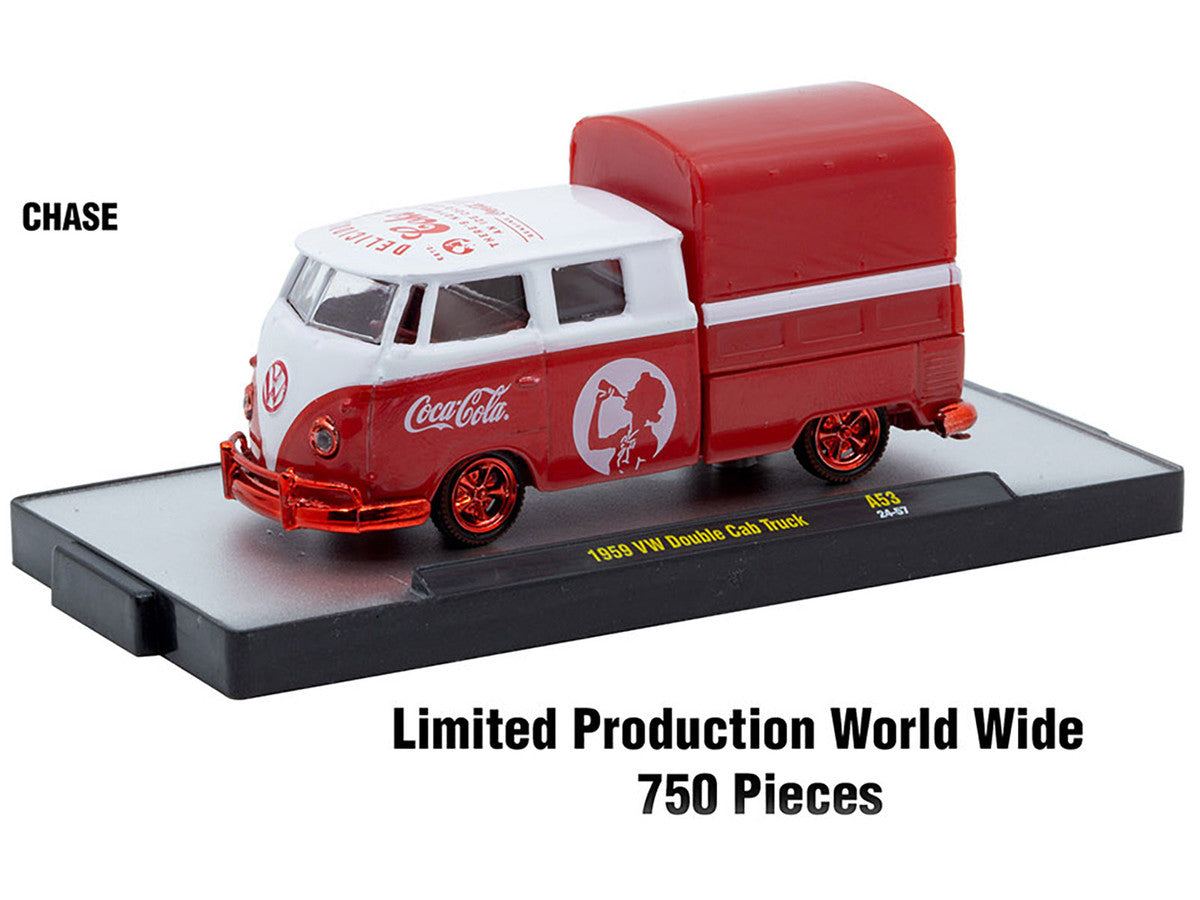 "Coca-Cola" Set of 3 pieces Release 53 Limited Edition to 10000 pieces Worldwide 1/64 Diecast Model Cars by M2 Machines M2