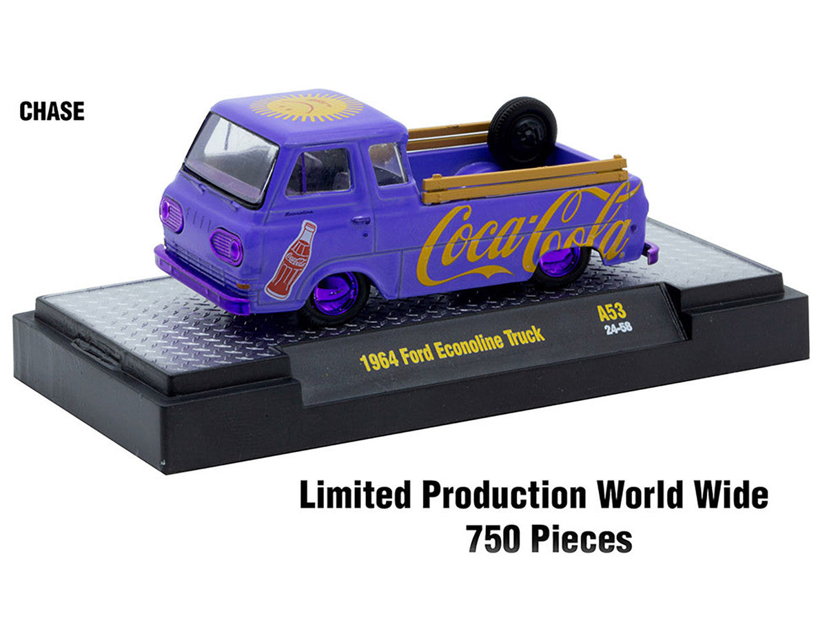 "Coca-Cola" Set of 3 pieces Release 53 Limited Edition to 10000 pieces Worldwide 1/64 Diecast Model Cars by M2 Machines M2