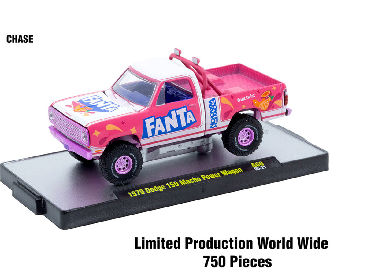 "Sodas" Set of 3 pieces Release 60 Limited Edition to 10000 pieces Worldwide 1/64 Diecast Model Cars by M2 Machines M2