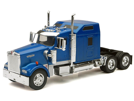 Kenworth W900 Truck Tractor Blue Metallic 1/32 Diecast Model by New Ray New Ray
