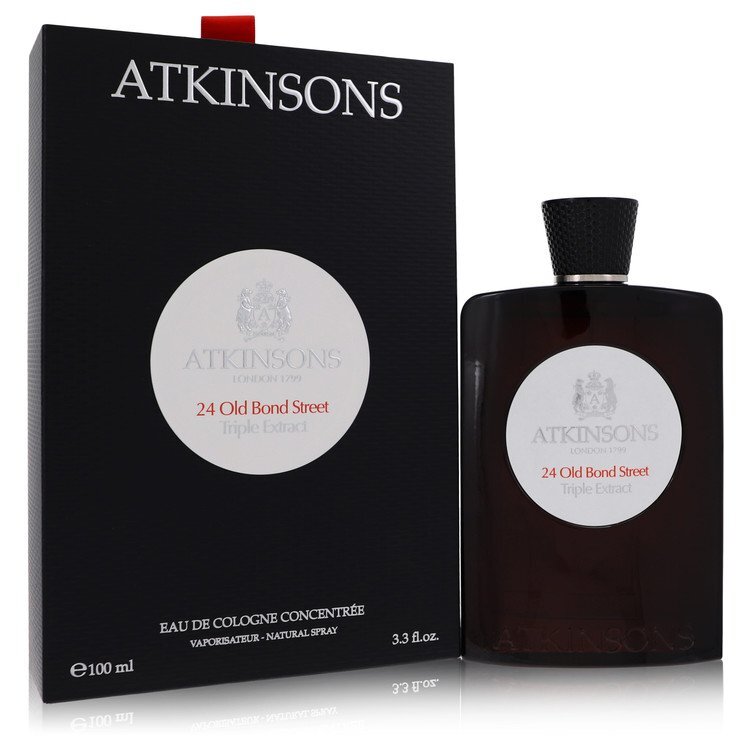 24 Old Bond Street Triple Extract by Atkinsons Eau De Cologne Concentree Spray 3.3 oz (Men) W2B