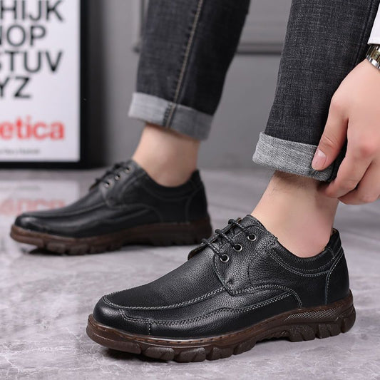 Mens Leather Shoes With A Tendon-sole Best YouTube Store