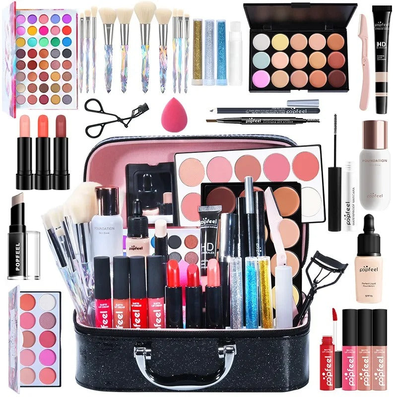 Beginner Cosmetics Makeup Set Complete Set Novice Student Light Makeup Gift Box LadyShow.Store