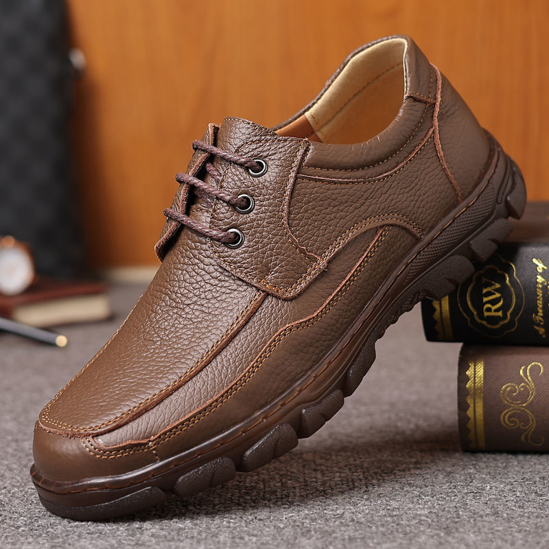 Mens Leather Shoes With A Tendon-sole Best YouTube Store