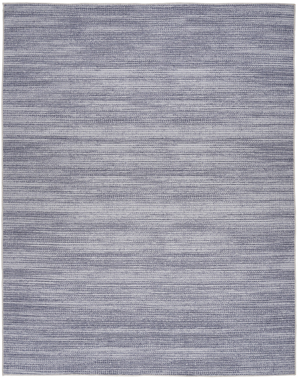5' x 7' Gray and Ivory Abstract Power Loom Washable Non Skid Area Rug