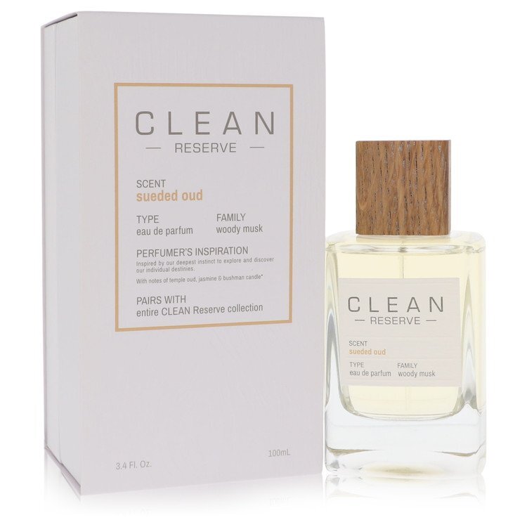 Clean Sueded Oud by Clean Eau De Parfum Spray 3.4 oz (Women) W2B