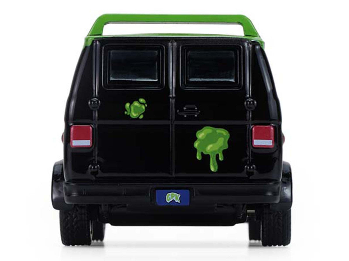 1983 GMC Vandura Van Gray Metallic and Black with Green Slime Graphics "Petey Da Fool" "Garbage Pail Kids" Series 8 1/64 Diecast Model Car by Greenlight-0