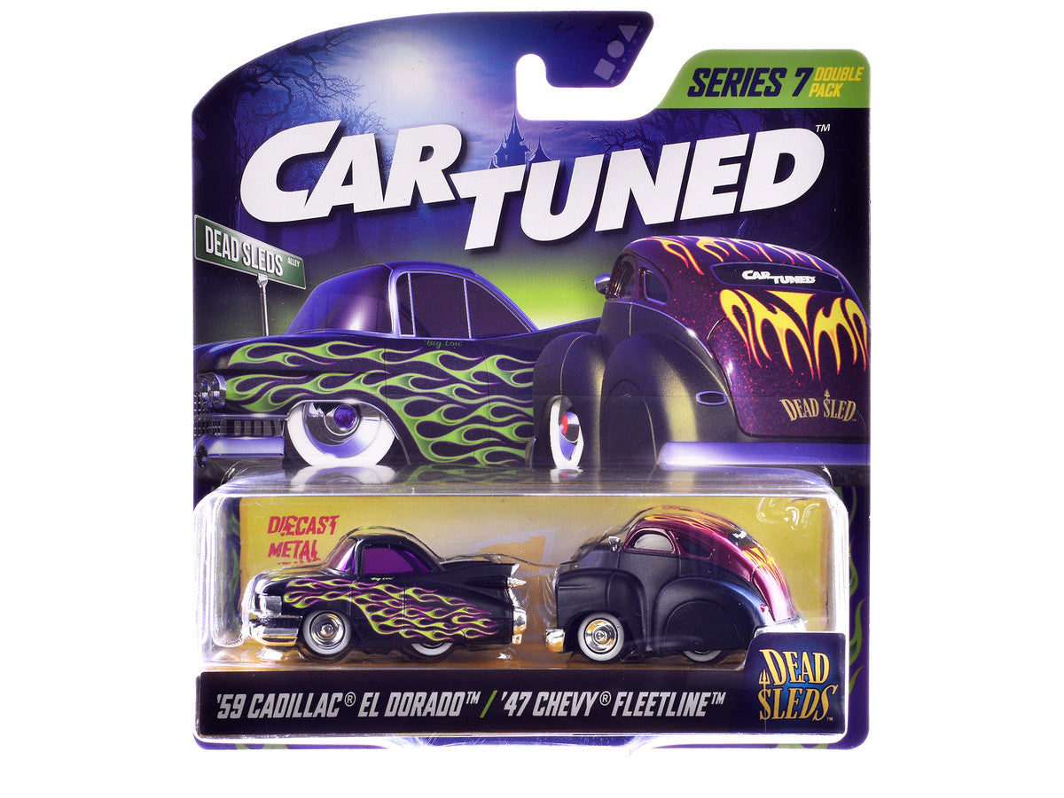 "Dead Sleds" Double Pack Series 7 Set of 4 Cars Diecast Model Cars by CarTuned-2