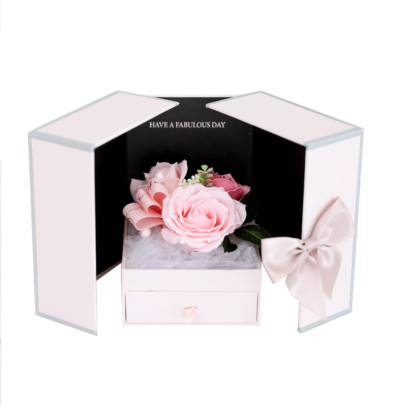 Creative Rose Jewelry Gift Box For Christmas And Valentine's Day CJD