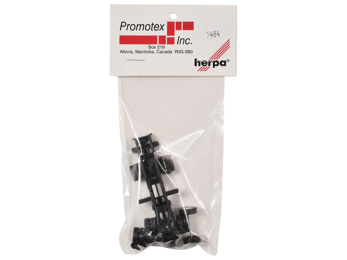 Short Chassis Kit for Kenworth Peterbilt and GMC Cabs 1/87 (HO) Plastic Model by Promotex Promotex