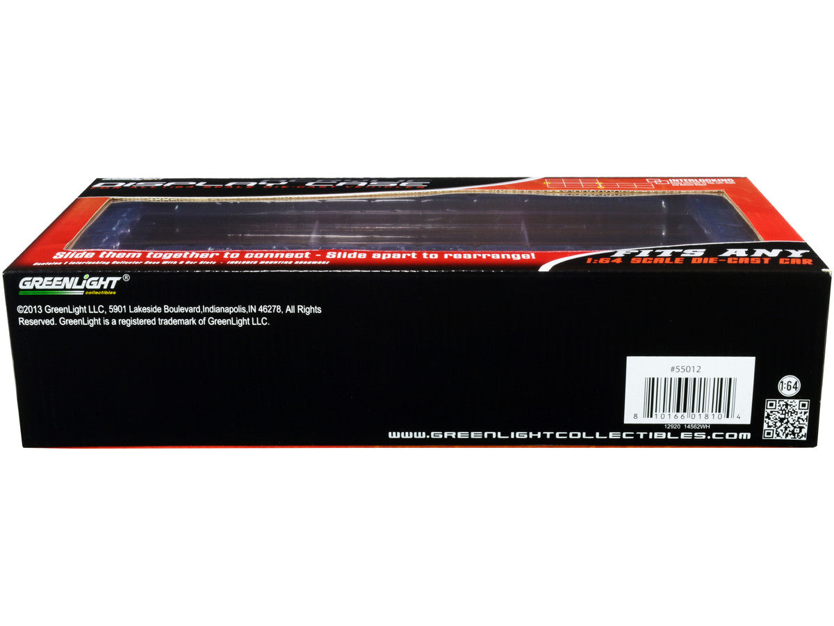 Acrylic Display Case 6-Car Connecting for 1/64 Scale Models by Greenlight-2