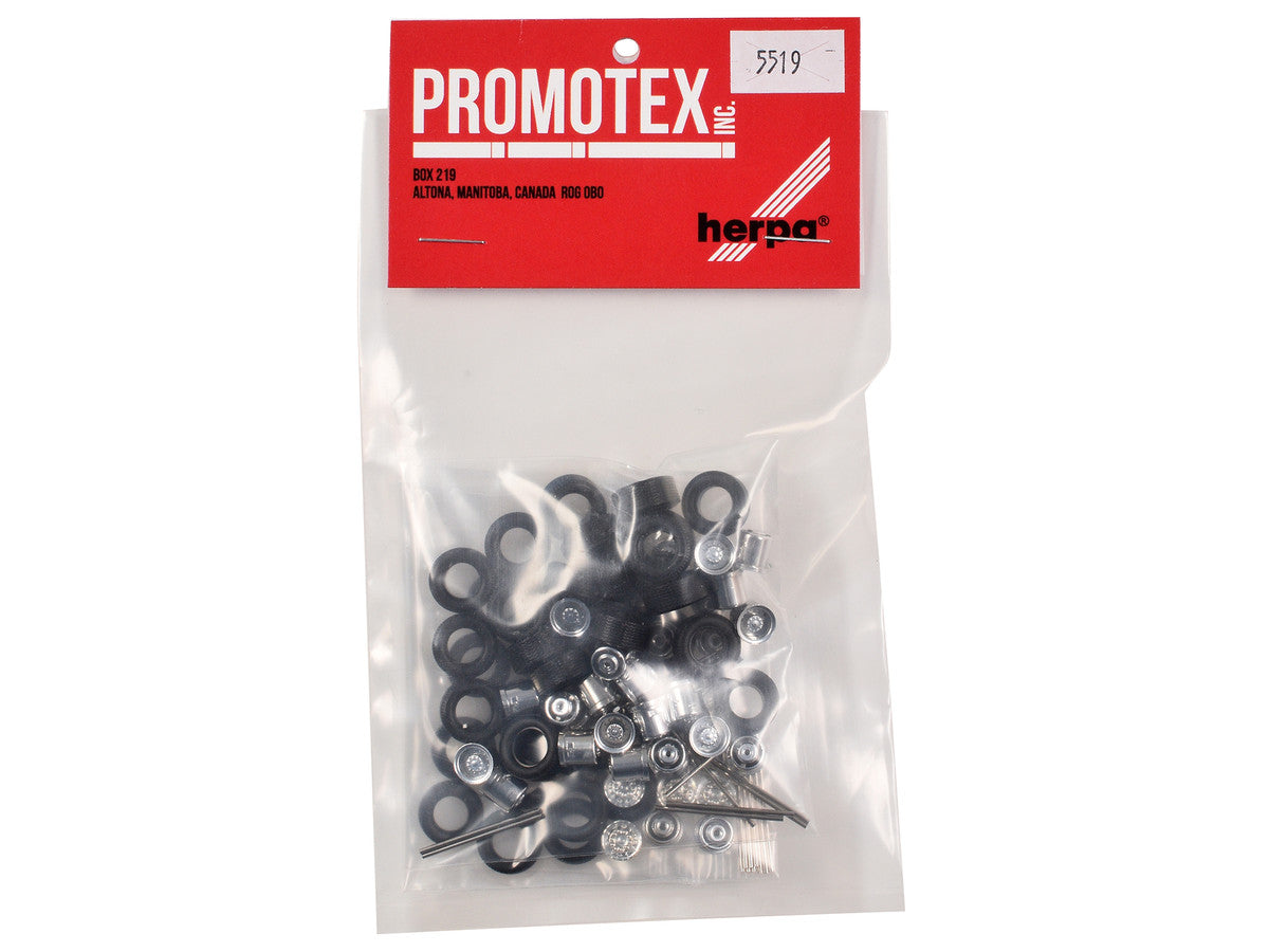 Super Singles with Fronts Sets of Wheels (10 Sets) 1/87 (HO) Plastic Model by Promotex-2