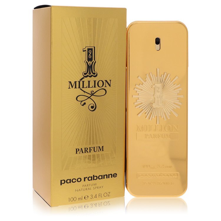 1 Million Parfum by Paco Rabanne Parfum Spray 3.4 oz (Men) W2B