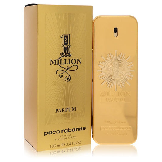 1 Million Parfum by Paco Rabanne Parfum Spray 3.4 oz (Men) W2B
