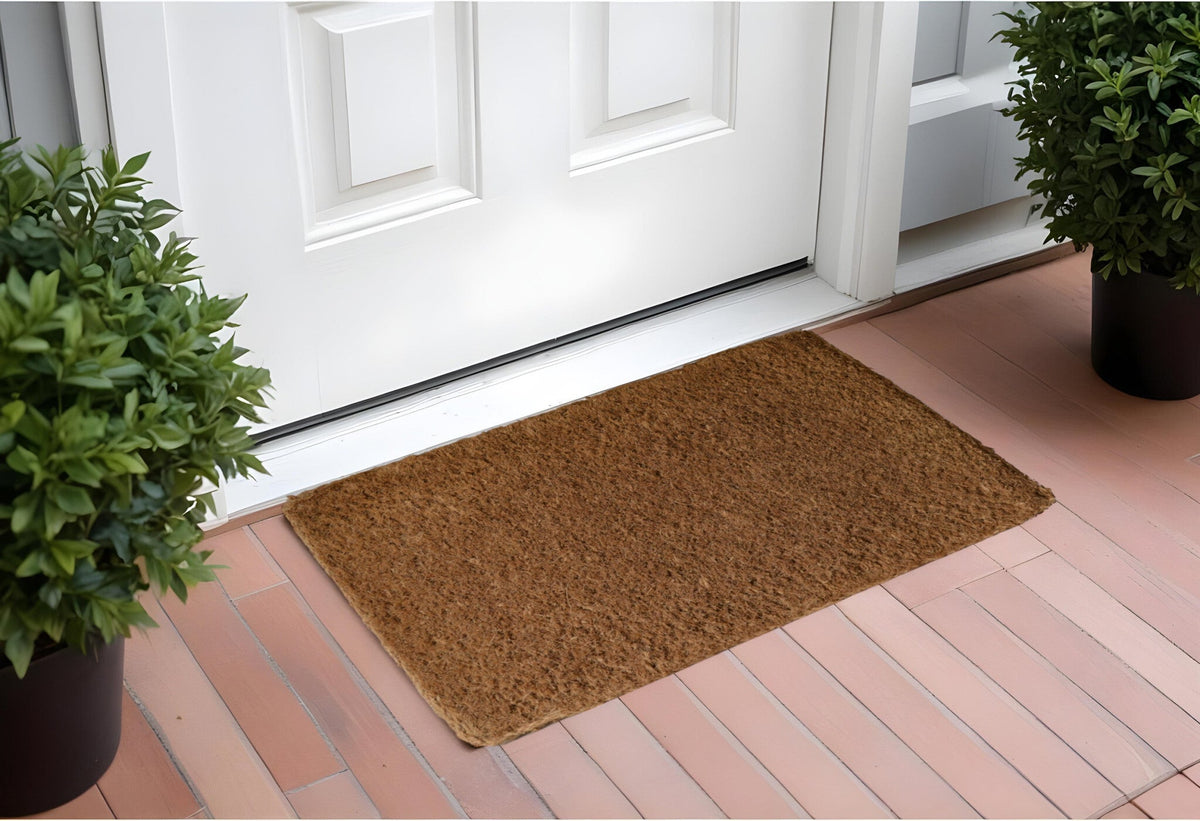 18" X 30" Brown Coir Outdoor Door Mat W2B
