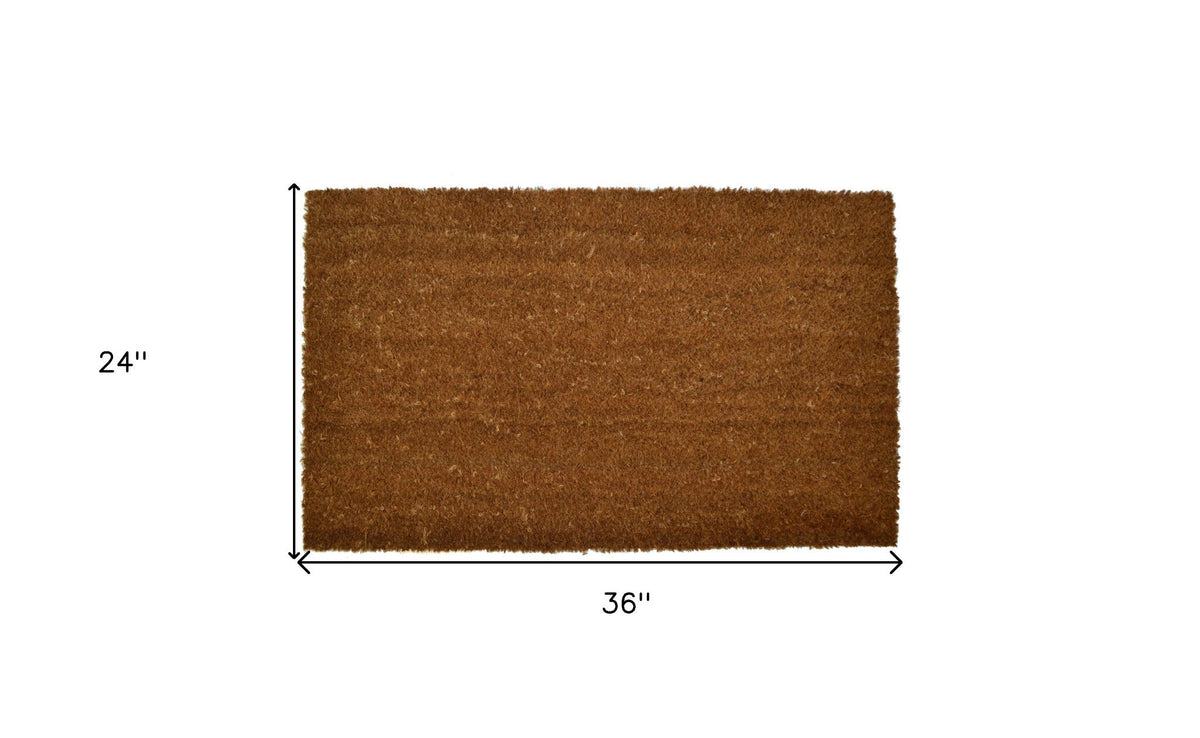 24" X 36" Brown Coir Outdoor Door Mat W2B