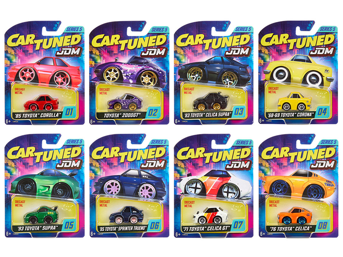 JDM Tuners Series 5 Set of 8 Pieces Diecast Model Cars by CarTuned-0