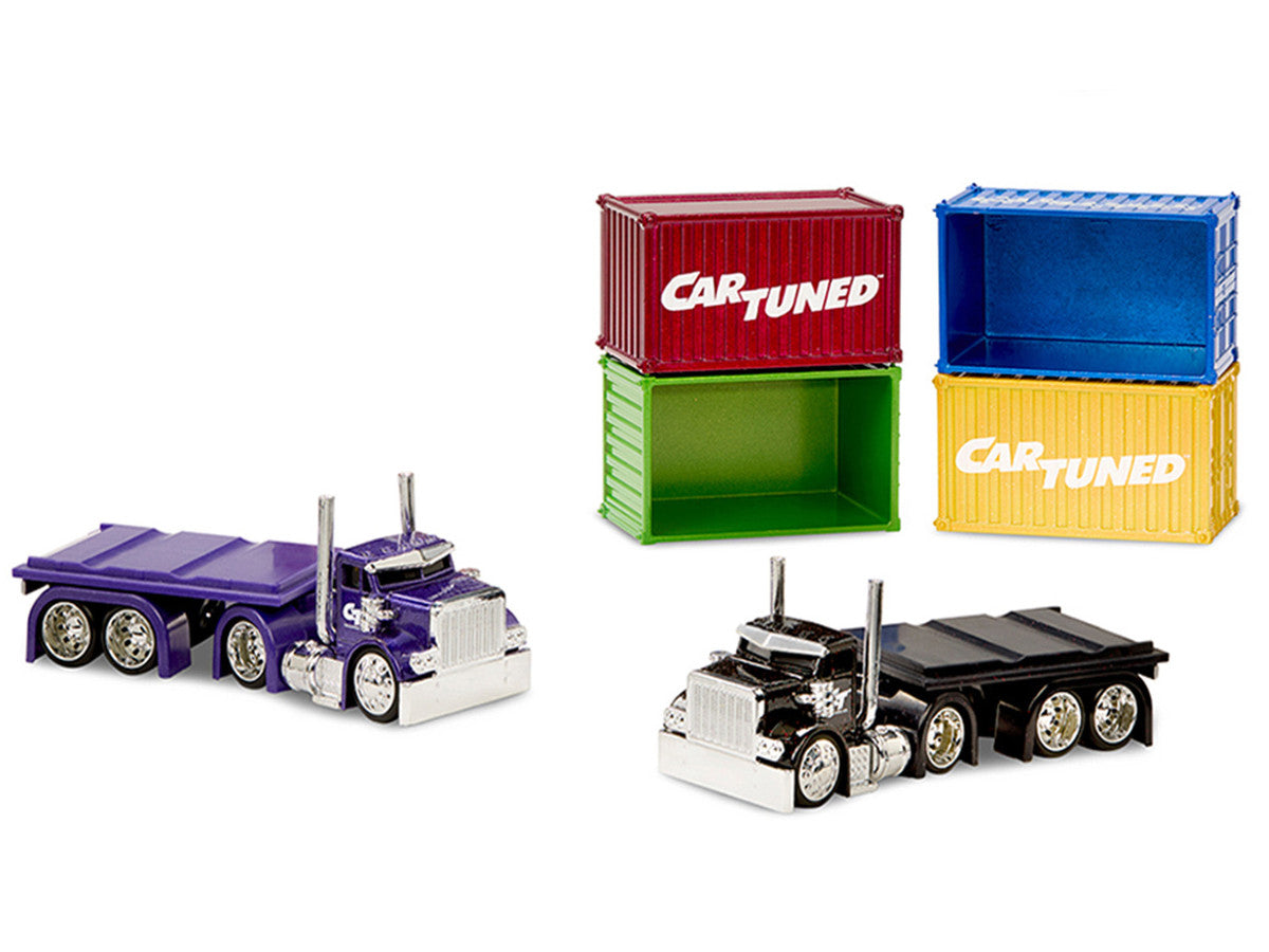 "Rigs" Container Case Series 1 Set of 4 Pieces Diecast Model Cars by CarTuned Car Tuned
