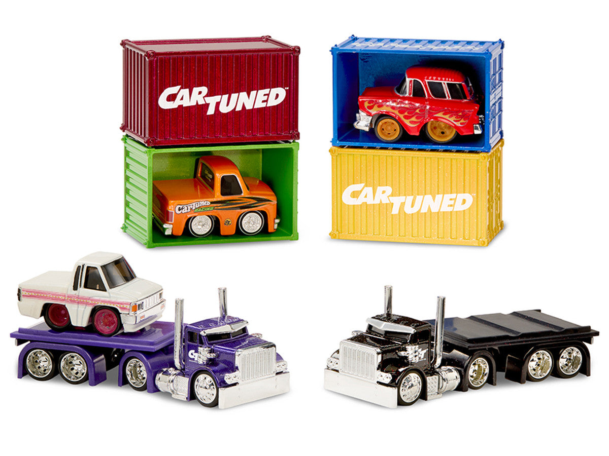 "Rigs" Container Case Series 1 Set of 4 Pieces Diecast Model Cars by CarTuned Car Tuned