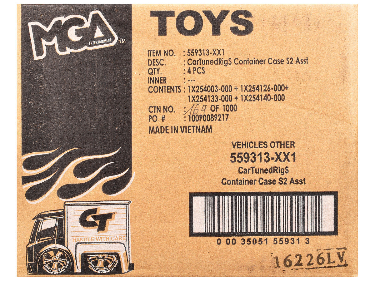 "Rigs" Container Case Series 2 Set of 4 Pieces Diecast Model Cars by CarTuned Car Tuned