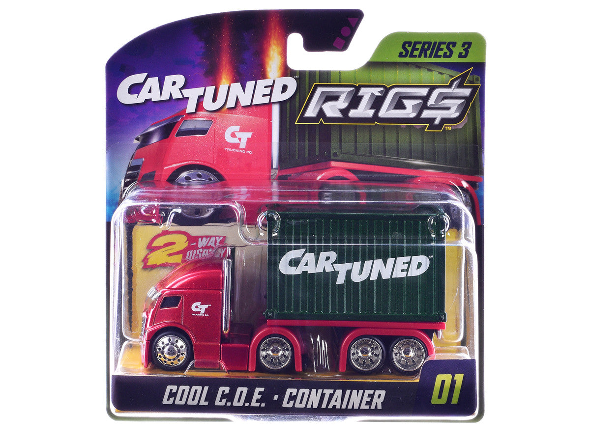 "Rigs" Container Case Series 3 Set of 4 Pieces Diecast Model Cars by CarTuned Car Tuned