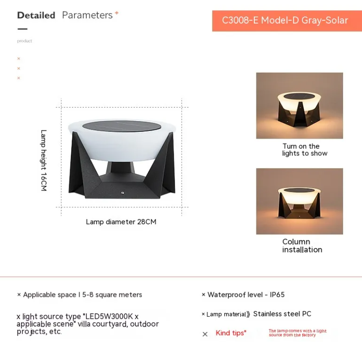 Solar Pillar Lamp Best YouTube Store