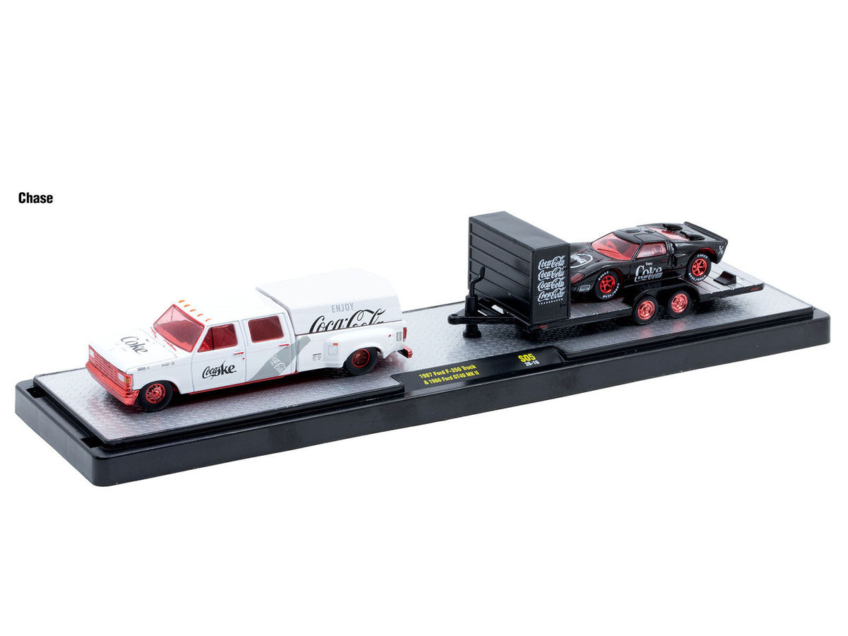 Auto Haulers "Coca-Cola" Set of 3 pieces Release S05 Limited Edition to 6000 pieces Worldwide 1/64 Diecast Models by M2 Machines M2