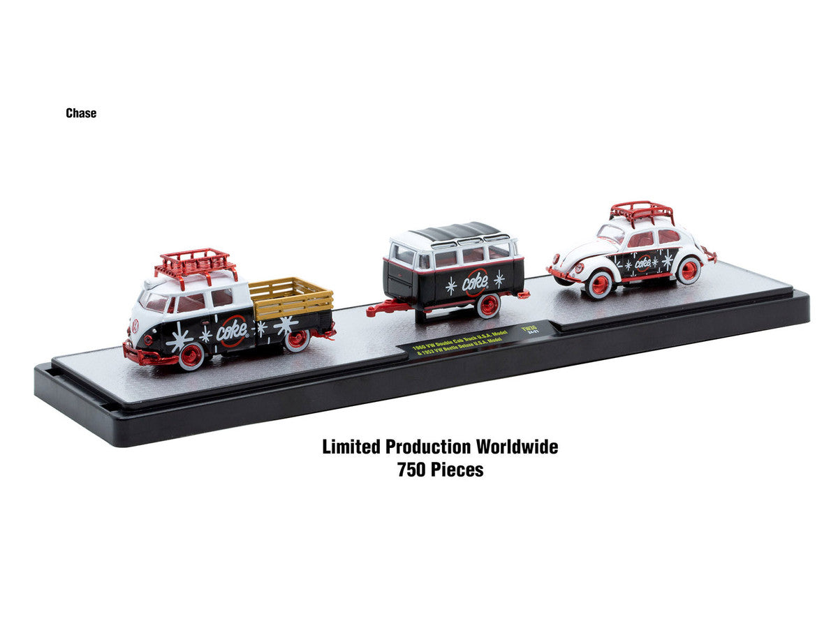 Auto Haulers "Soda" Set of 3 pieces Release 36 Limited Edition to 8000 pieces Worldwide 1/64 Diecast Models by M2 Machines-1