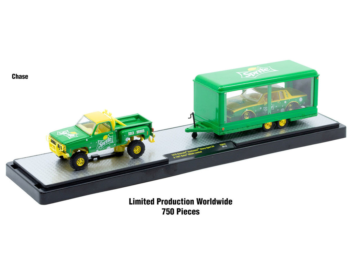 Auto Haulers "Soda" Set of 3 pieces Release 41 Limited Edition to 8200 pieces Worldwide 1/64 Diecast Models by M2 Machines-3