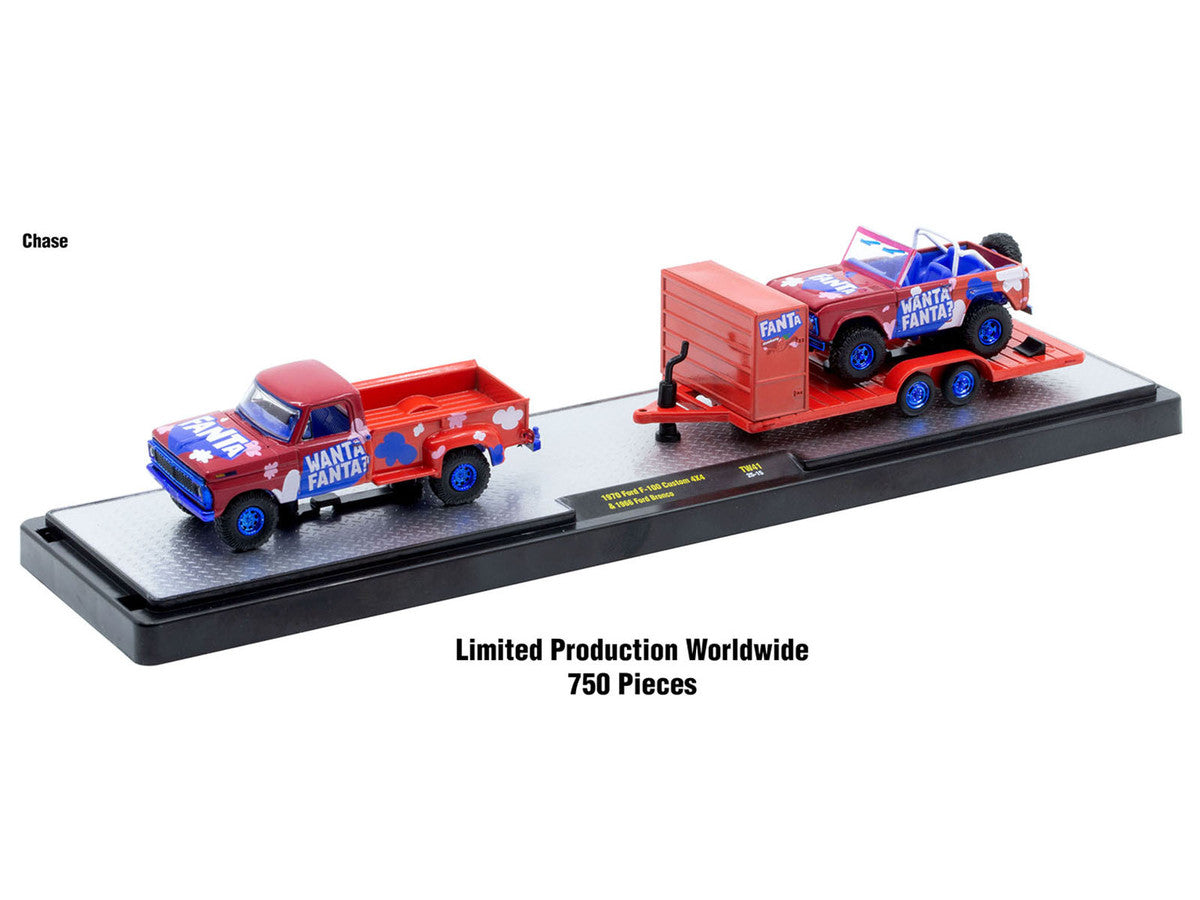 Auto Haulers "Soda" Set of 3 pieces Release 41 Limited Edition to 8200 pieces Worldwide 1/64 Diecast Models by M2 Machines-2