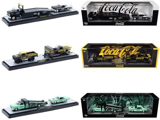 Auto Haulers "Coca-Cola" Set of 3 pieces Release 48 Limited Edition to 4800 pieces Worldwide 1/64 Diecast Models by M2 Machines M2