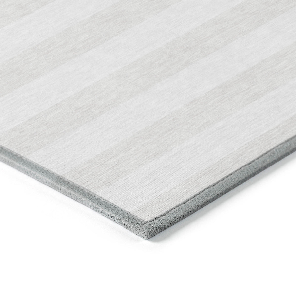 2' X 8' Ivory Striped Washable Indoor Outdoor Runner Rug W2B