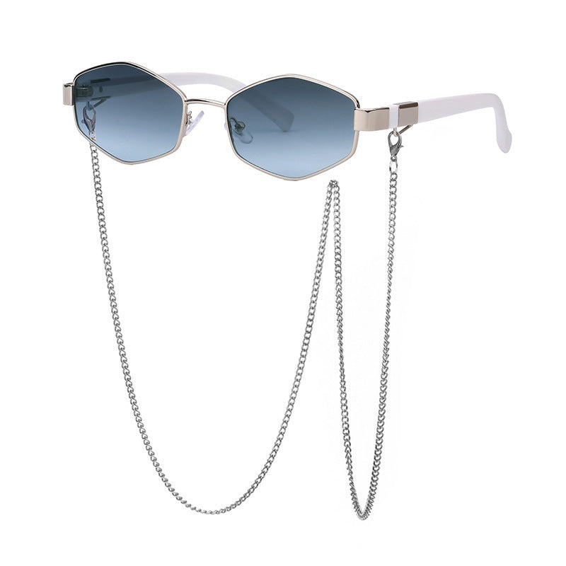 Women's Fashion Personality Chain Korean Style Sunglasses LadyShow.Store