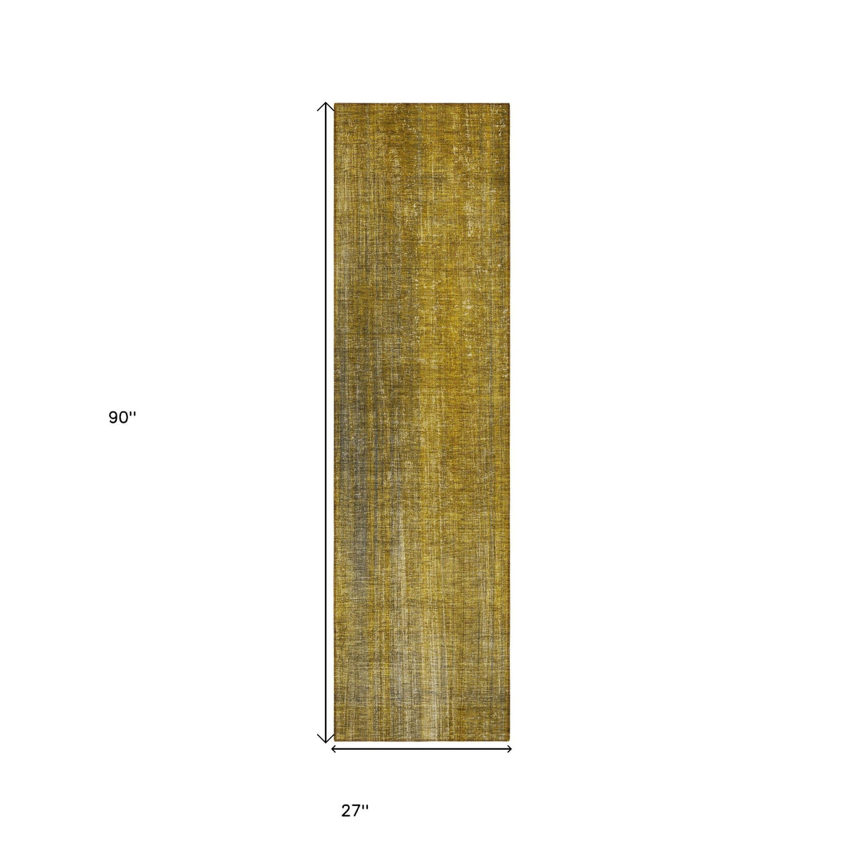 8' Runner Chocolate Striped Washable Non Skid Indoor Outdoor Runner Rug W2B
