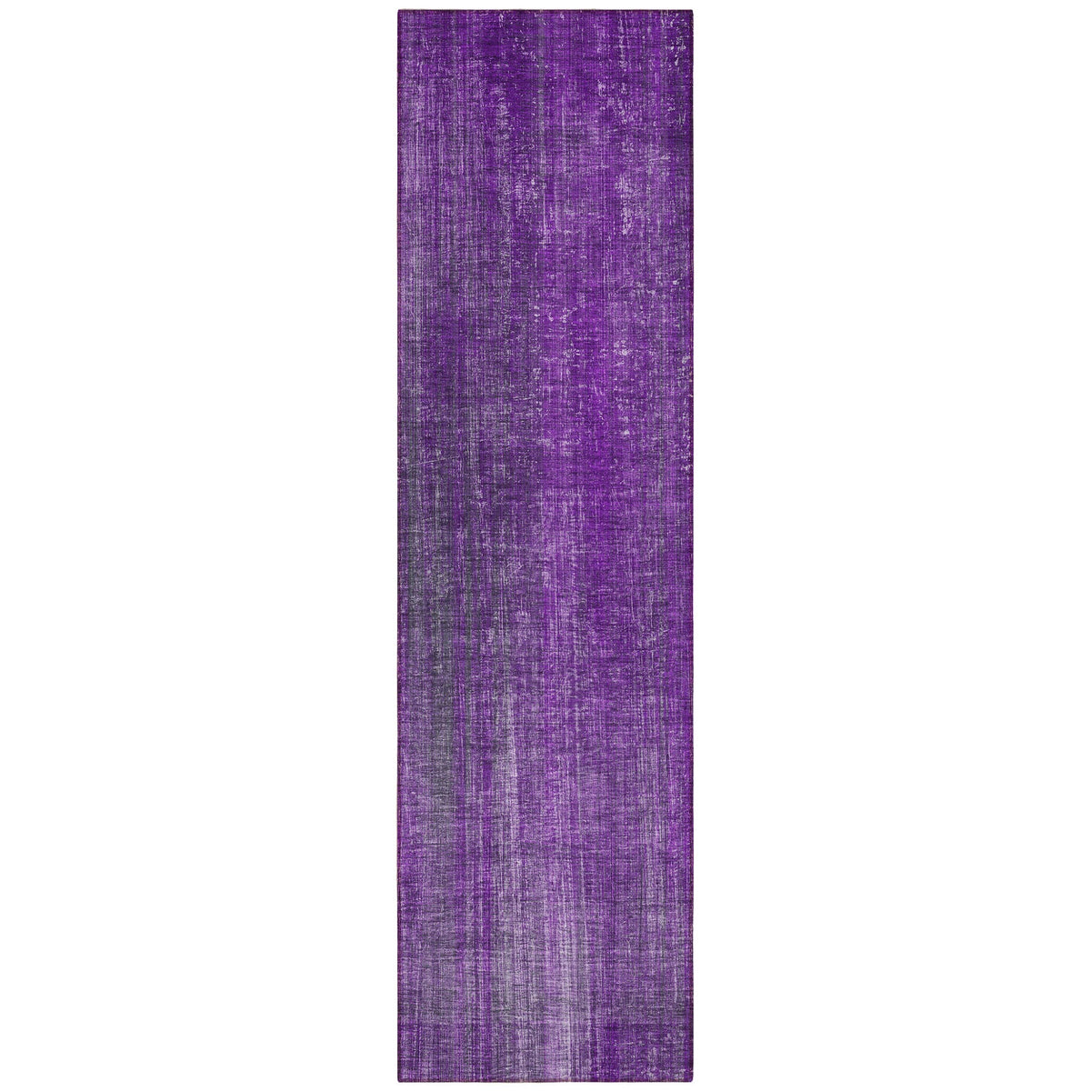 8' Runner Purple Striped Washable Non Skid Indoor Outdoor Runner Rug W2B
