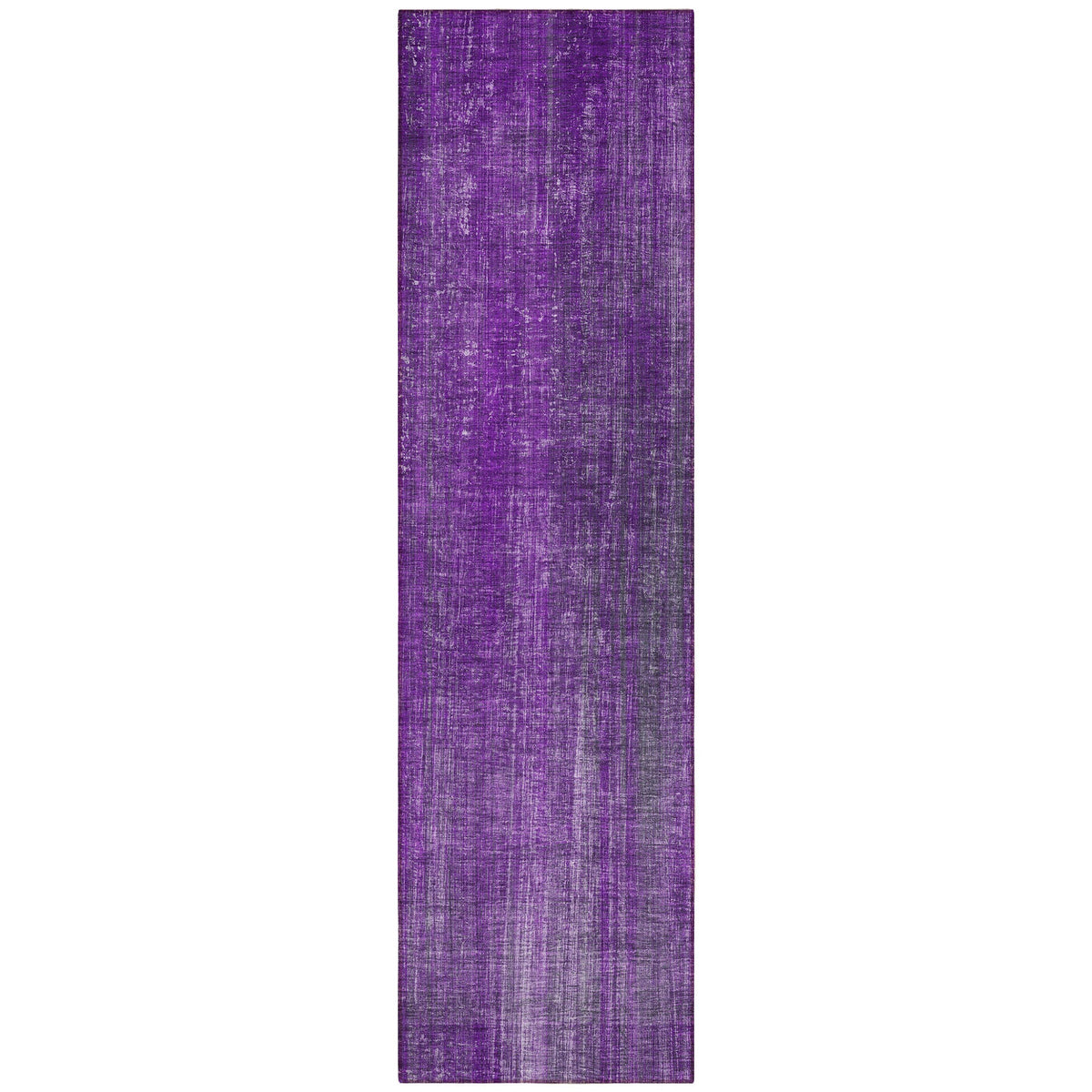 8' Runner Purple Striped Washable Non Skid Indoor Outdoor Runner Rug W2B