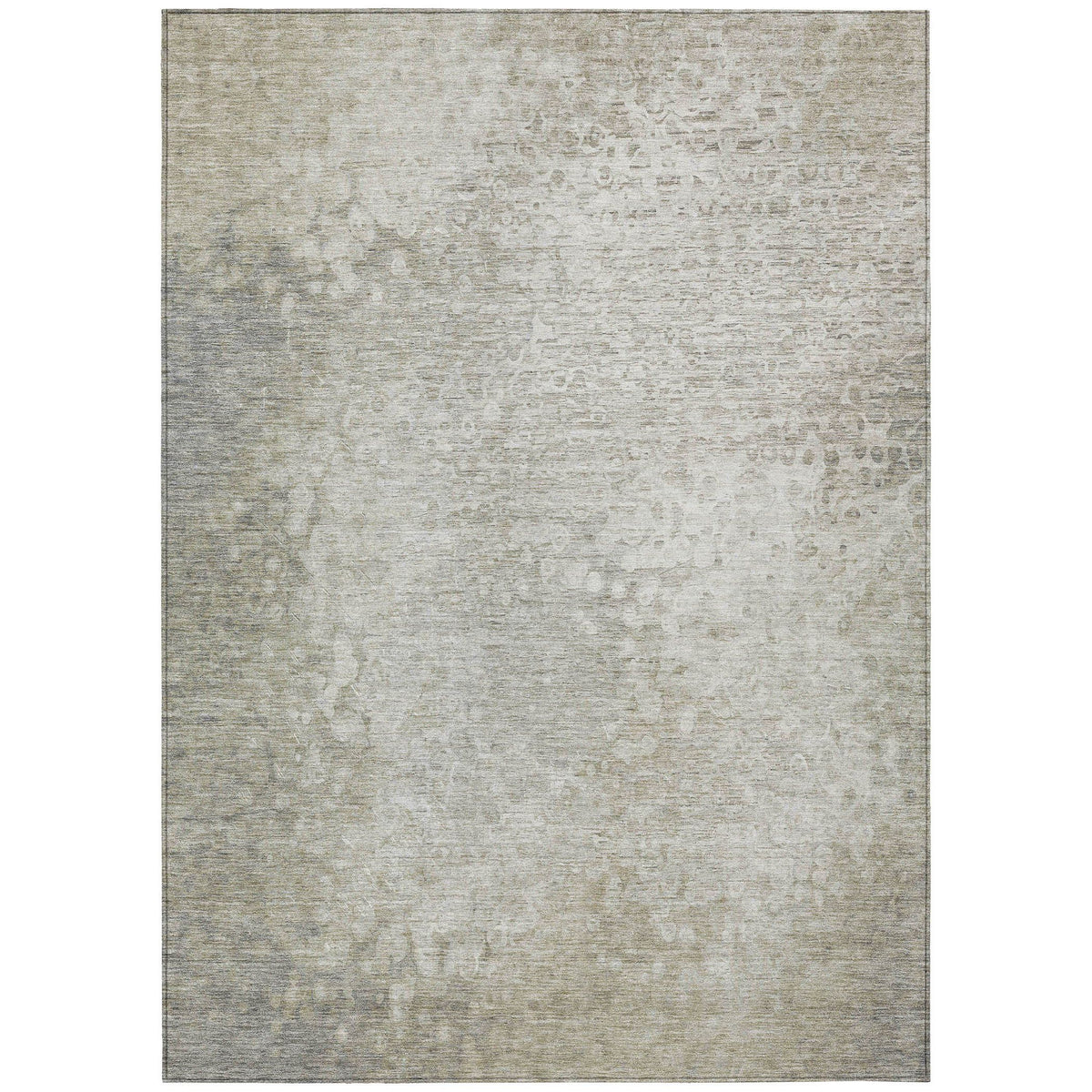 3' X 5' Beige Washable Non Skid Indoor Outdoor Area Rug W2B
