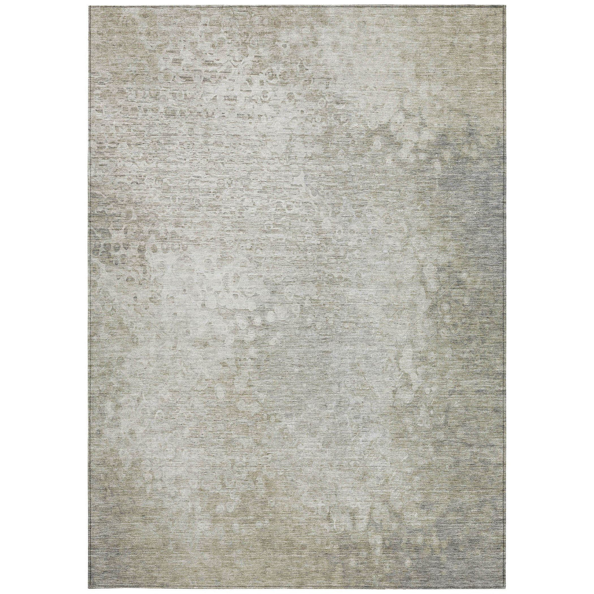 3' X 5' Beige Washable Non Skid Indoor Outdoor Area Rug W2B