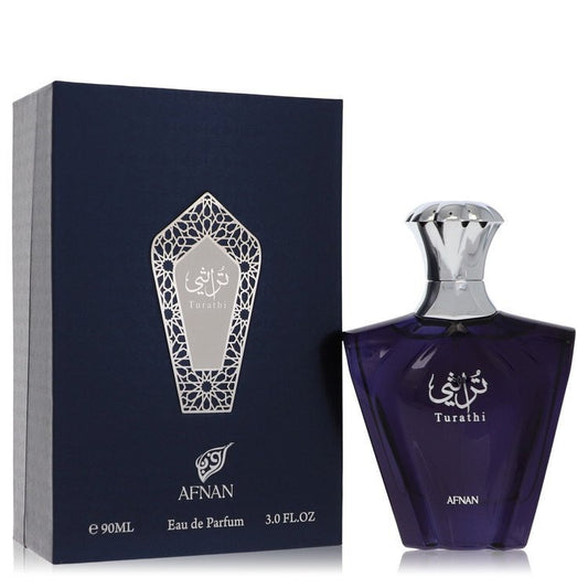 Afnan Turathi Blue by Afnan Eau De Parfum Spray 3 oz (Men) W2B