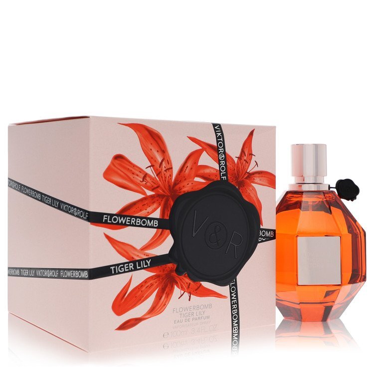 Flowerbomb Tiger Lily by Viktor & Rolf Eau De Parfum Spray 3.4 oz (Women) W2B