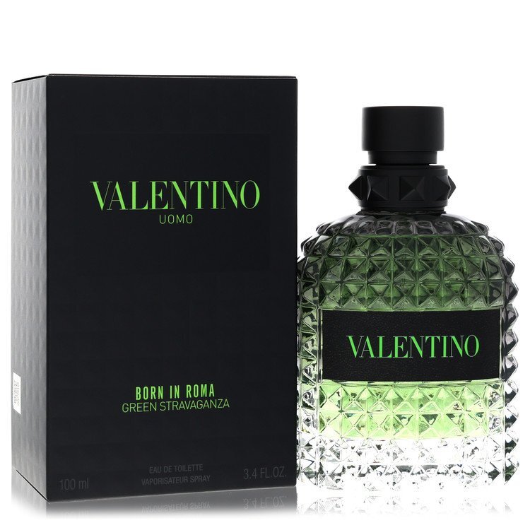 Valentino Uomo Born In Roma Green Stravaganza by Valentino Eau De Toilette Spray 3.4 oz (Men) W2B