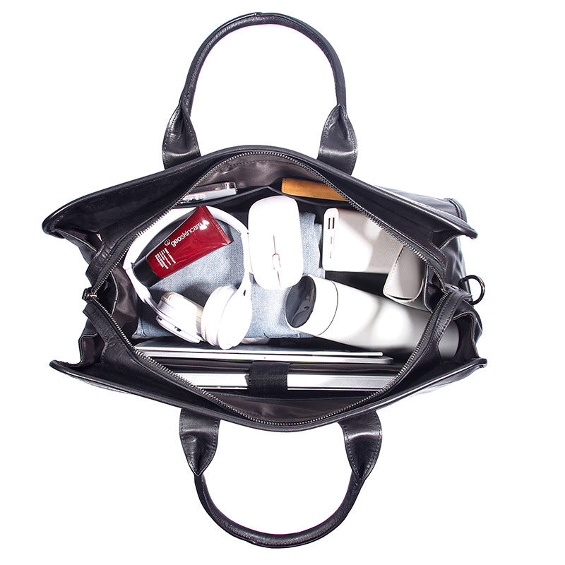 Large Capacity Genuine Leather Travel Luggage Bag Cowhide Handbag CJD