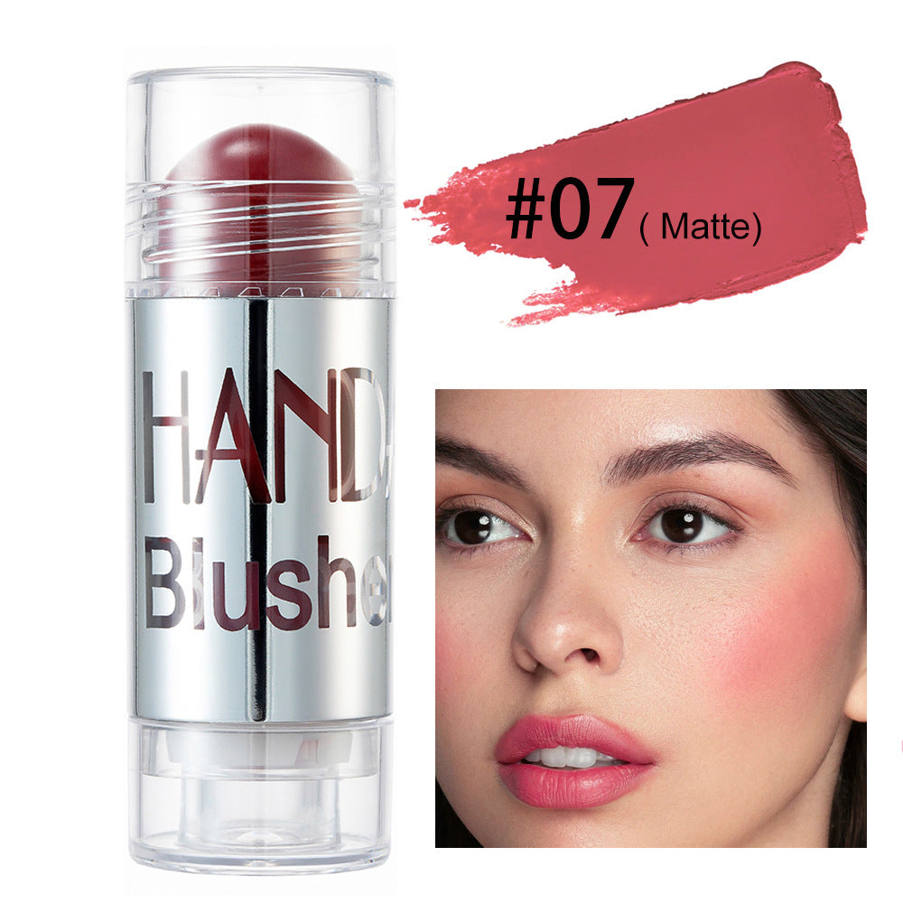 Cheek Blusher Shimmer Blush Stick Face Makeup Highlighter Bronzer Contour Cream Long-lasting Facial Make Up Cosmetics CJD