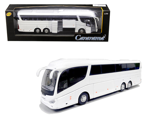Super Coach Autobus White 1/50 Diecast Model by Cararama Cararama