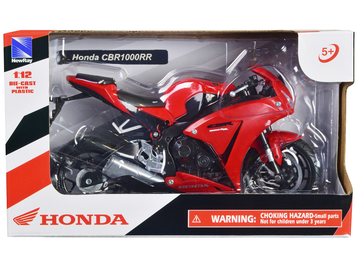 Honda CBR 1000RR Motorcycle Red and Black 1/12 Diecast Model by New Ray New Ray