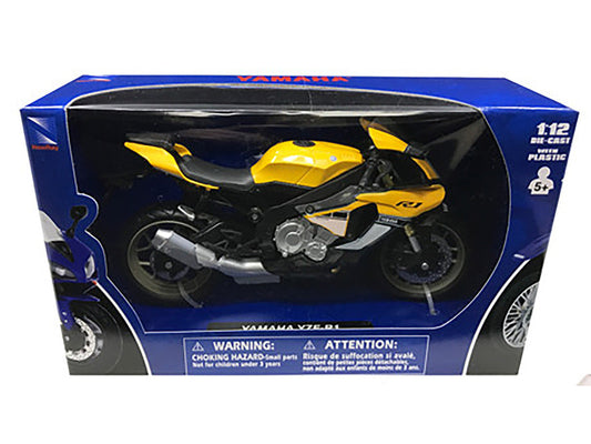 2016 Yamaha YZF-R1 Yellow Motorcycle Model 1/12 by New Ray New Ray